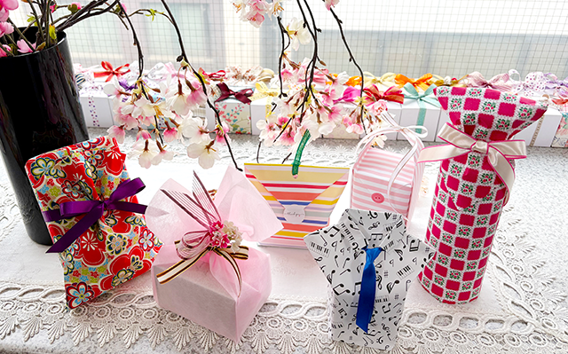 ラッピングコーディネーター資格取得クラス作品