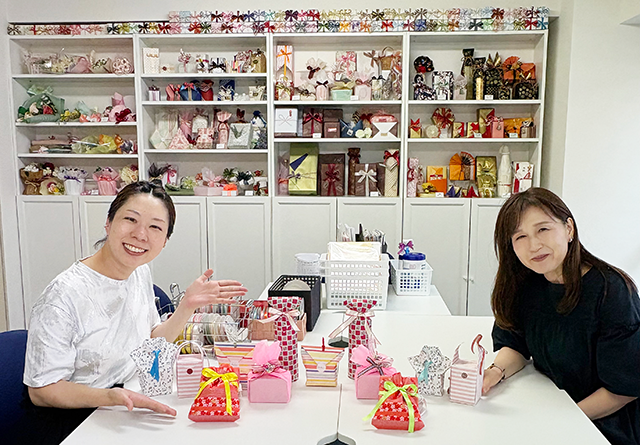 ラッピングコーディネーター資格取得クラス講習風景