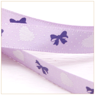 ハート&リボン柄リボン