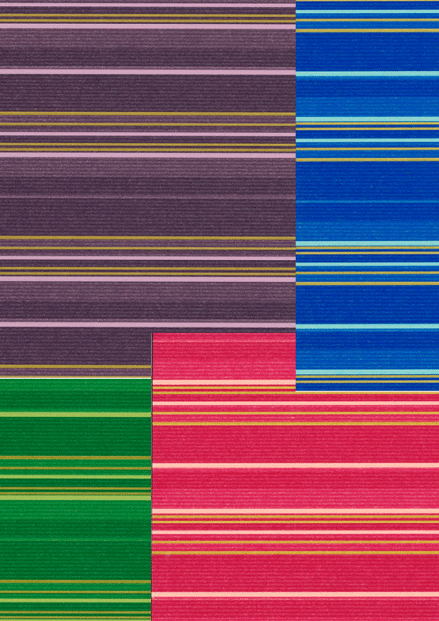 エキゾチックストライプ柄｜ラッピングペーパー（包装紙）・2枚セット