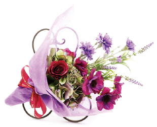 角見せショート包み・花束