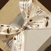 猫リボンアウトレット・ベージュ