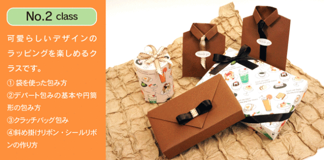 基本ラッピング講習,ギフト,チャーミング,包む,オンライン講座