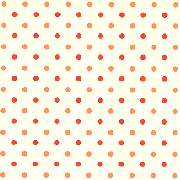 ドット柄2カラー包装紙・ワインレッド&オレンジ