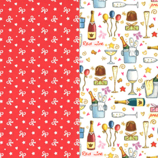 パーティー柄｜リバーシブル包装紙