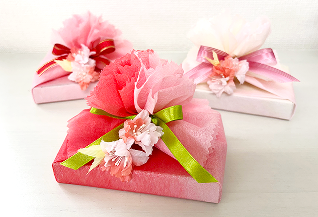 桜をイメージしたラッピング