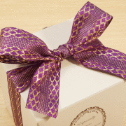 ゴールド網目柄・パープル