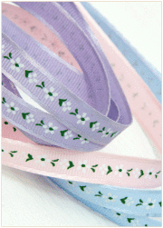 プチフラワー柄リボンS