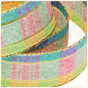 ブリリアントチェック・ピンク&グリーン