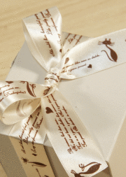 猫リボンアウトレット・ベージュ