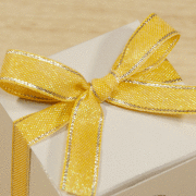 メタルライン柄リボン・やまぶき