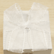 オーガンジーリボン・サイドループ・ホワイト