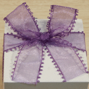 オーガンジーリボン・サイドループ・パープル