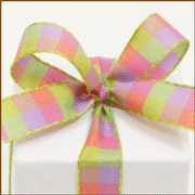 ラッピング 用品 リボン チェック柄