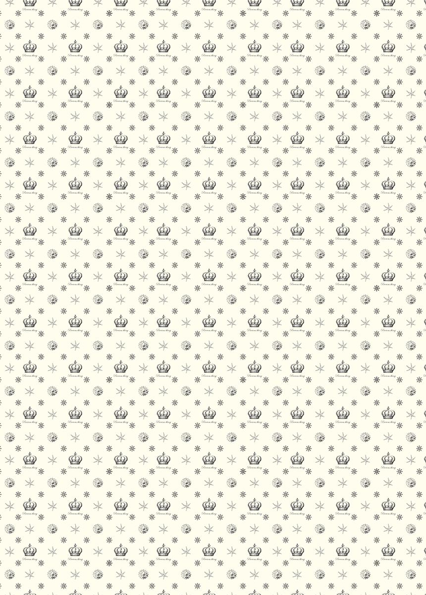 クラウン,王冠,包装紙,柄,クリーム,ラッピングペーパー