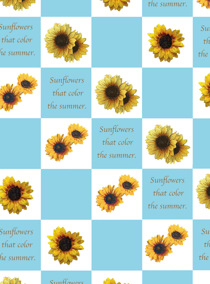 包装紙,ラッピングペーパー,ひまわり,向日葵,ラッピング協会