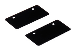 ナンバープレート用アルミベース 32x16mm(2pcs) WRAP-UP NEXT（ラップ