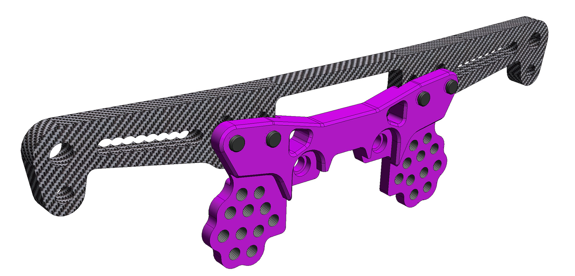 デュアルコンポジットリヤショックタワーV3 DP(purple)