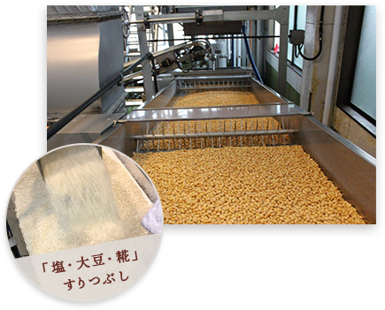 大豆、糀加工過程