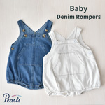 ベビー ベビー服 デニム カバーオール サロペット 夏 Pearls パールズ