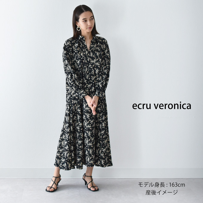 授乳服 マタニティ 花柄 ワンピース フラワープリント シャツワンピース ロング マキシ 春夏 秋 授乳口 前開き 妊婦服 産前産後 オシャレ おしゃれ 可愛い かわいい 黒 ブラック Pearls パールズ