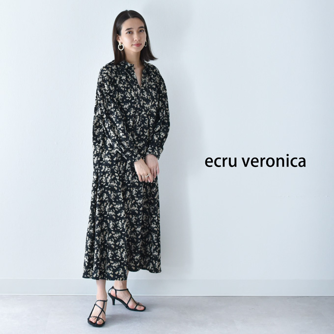 授乳服 マタニティ 花柄 ワンピース フラワープリント シャツワンピース ロング マキシ 春夏 秋 授乳口 前開き 妊婦服 産前産後 オシャレ おしゃれ 可愛い かわいい 黒 ブラック Pearls パールズ