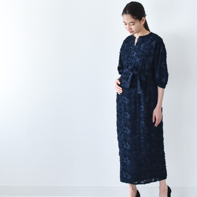 _SUMIRE_ Pearls マタニティワンピース　パーティドレス マタニティ 授乳服通販 パールズ シアージャガードドレス