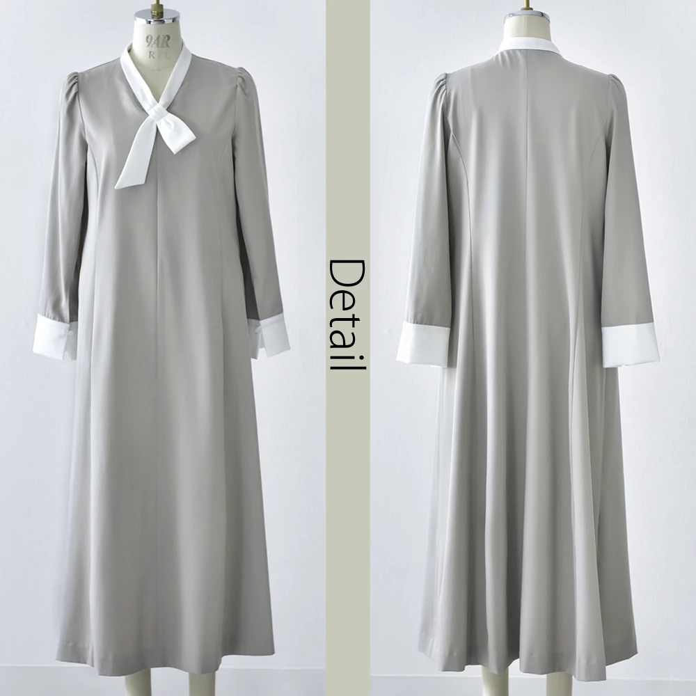 授乳服 マタニティ ワンピース お宮参り フォーマル ロング マキシ丈 長袖 胸リボン 入学式 入園式 卒園式 結婚式 七五三 セレモニー 記念撮影 記念写真 フォト 授乳対応 前開き 春 夏 秋 妊婦服 産前産後 臨月 おしゃれ きれいめ Pearls パールズ