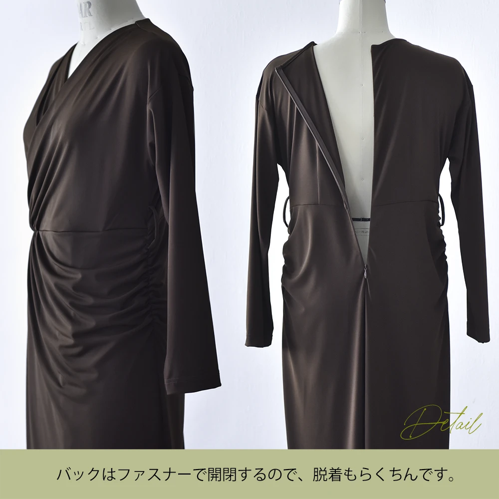 授乳服 マタニティ 春 秋 秋冬 マキシ ワンピース ドレス カシュクール シャーリング 授乳口 フォーマル 入学式 入園式 卒園式 結婚式 七五三 記念撮影 記念写真 フォト ロング丈 長袖 妊婦服 産前産後 マタニティ おしゃれ 可愛い かっこいい パールズ Pearls