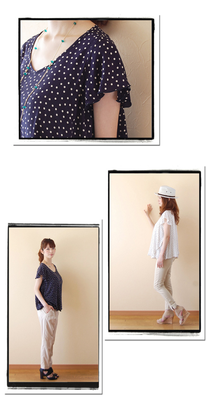 Pearls パールズ 授乳服 マタニティ トップス ブラウス