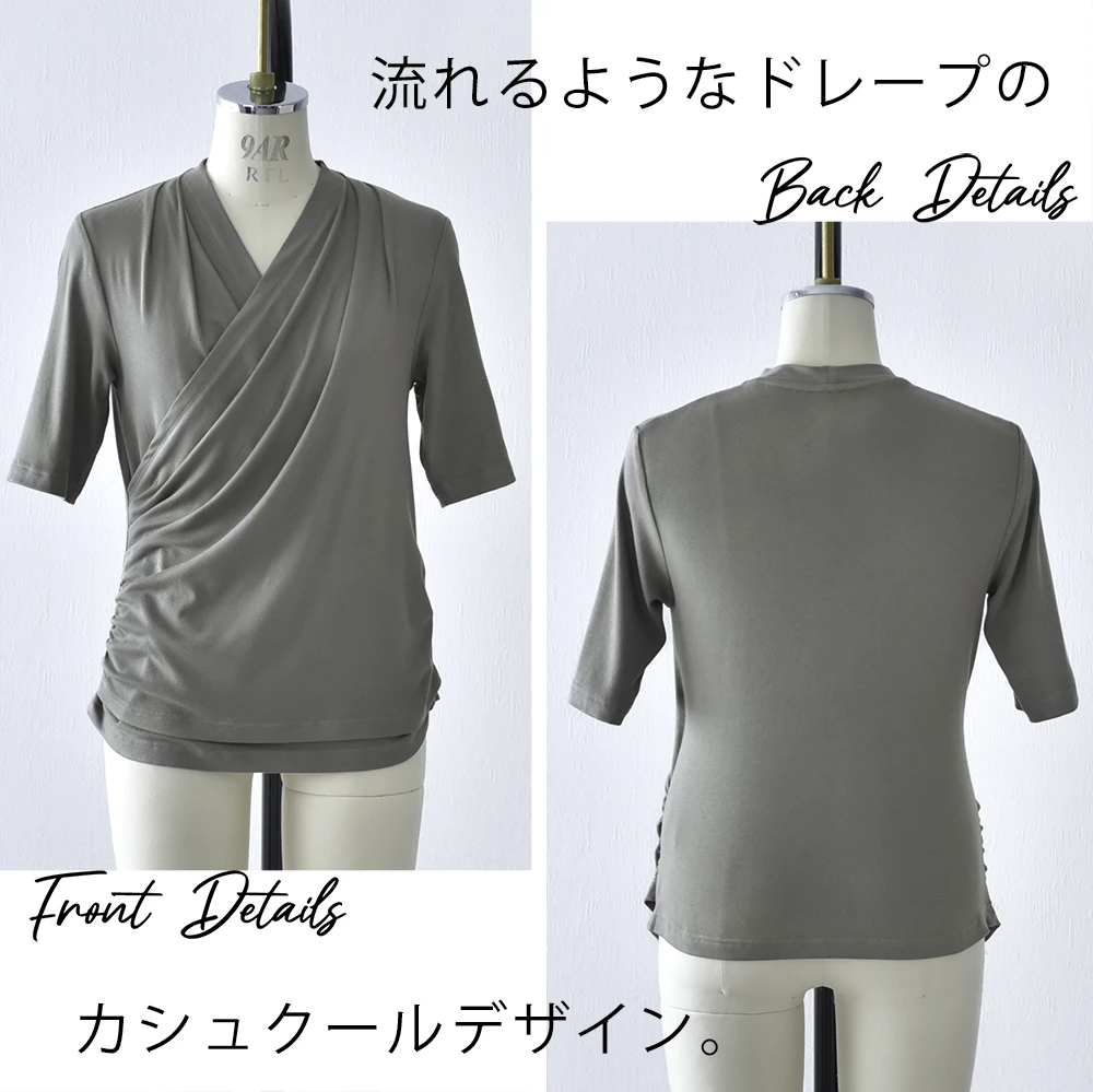 授乳服 トップス ロンT プリント 長袖 マタニティ オーバーサイズ ヴィンテージ加工 授乳口付き 妊婦服 授乳ケープ Pearls パールズ
