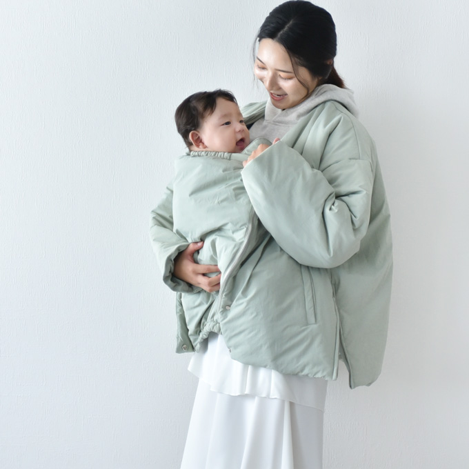 マタニティ通販パールズ ママもベビーも軽くて暖か 2WAY仕様のママコート