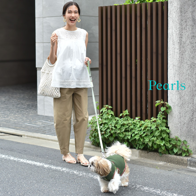 マタニティ パンツ チノ カーヴィーパンツ チノパン ストレッチ Pearls パールズ