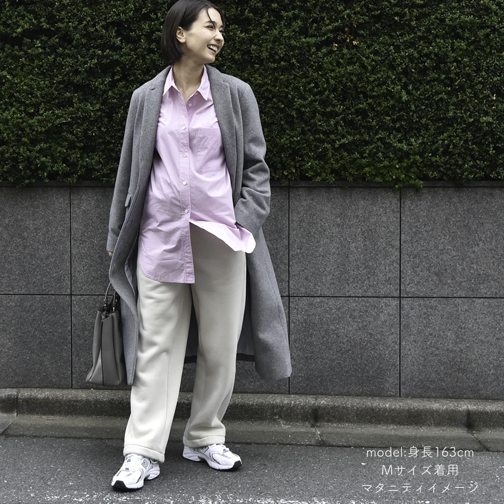 マタニティ ハイウエスト パンツ 冬 裏ボア 裏毛布 あったか 暖か 防寒 産前産後 ストレッチ アジャスター ウエスト調節 ウエストゴム ボトム ボトムス 冷え性対策 裾2way イージー ゆったり らくちん マタニティズボン 妊婦服 おしゃれ オシャレ 秋冬 春 パールズ Pearls