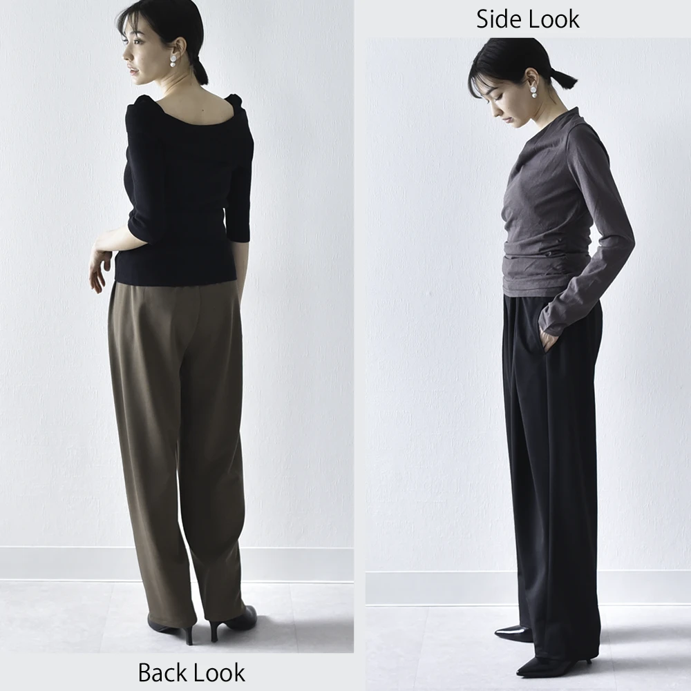 マタニティ パンツ ボトム 産前産後 オフィス きれいめ ストレッチ ウエスト調節 ウエストゴム ボトムス イージー ゆったり らくちん マタニティズボン 妊婦服 おしゃれ オシャレ 秋冬 春夏 オールシーズン パールズ Pearls