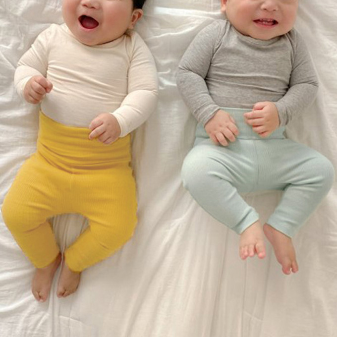 ベビー ベビー服 ボトムス パンツ レギンス リブ 無地 シンプル あったか 女の子 男の子 赤ちゃん フォーマル 結婚式 誕生会 記念撮影 写真 お宮参り 初節句 春 秋 冬 Pearls パールズ