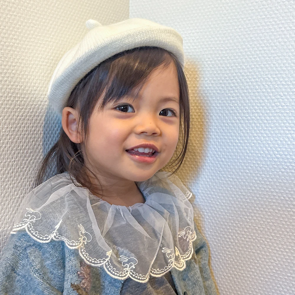 ベビー キッズ 帽子 冬 ベレー帽 女の子 男の子 ニット 赤ちゃん ベビーベレー帽 キッズベレー帽 暖かい あったか 子供 こども ベビー帽子 キッズ帽子 新生児 かわいい 可愛い Pearls パールズ