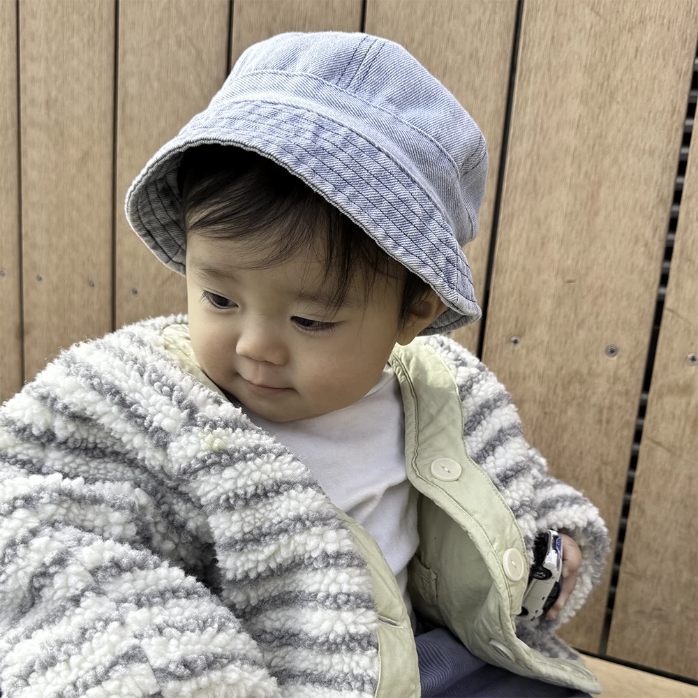 ベビー キッズ 帽子 春夏 秋冬 デニム デニムハット 女の子 男の子 赤ちゃん 子供 こども ベビー帽子 キッズ帽子 ハット 新生児 かわいい 可愛い 日よけ 日差し 日焼け防止 ブルー Pearls パールズ