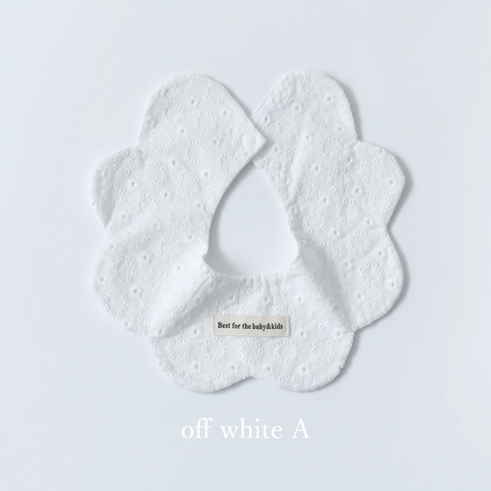 送料無料 ベビースタイ スタイ レース 防水 女の子 男の子 赤ちゃん 子供 よだれかけ よだれカバー お食事スタイ 360 スナップボタン かわいい オシャレ コットン 綿100％ 保育園 パールズ Pearls