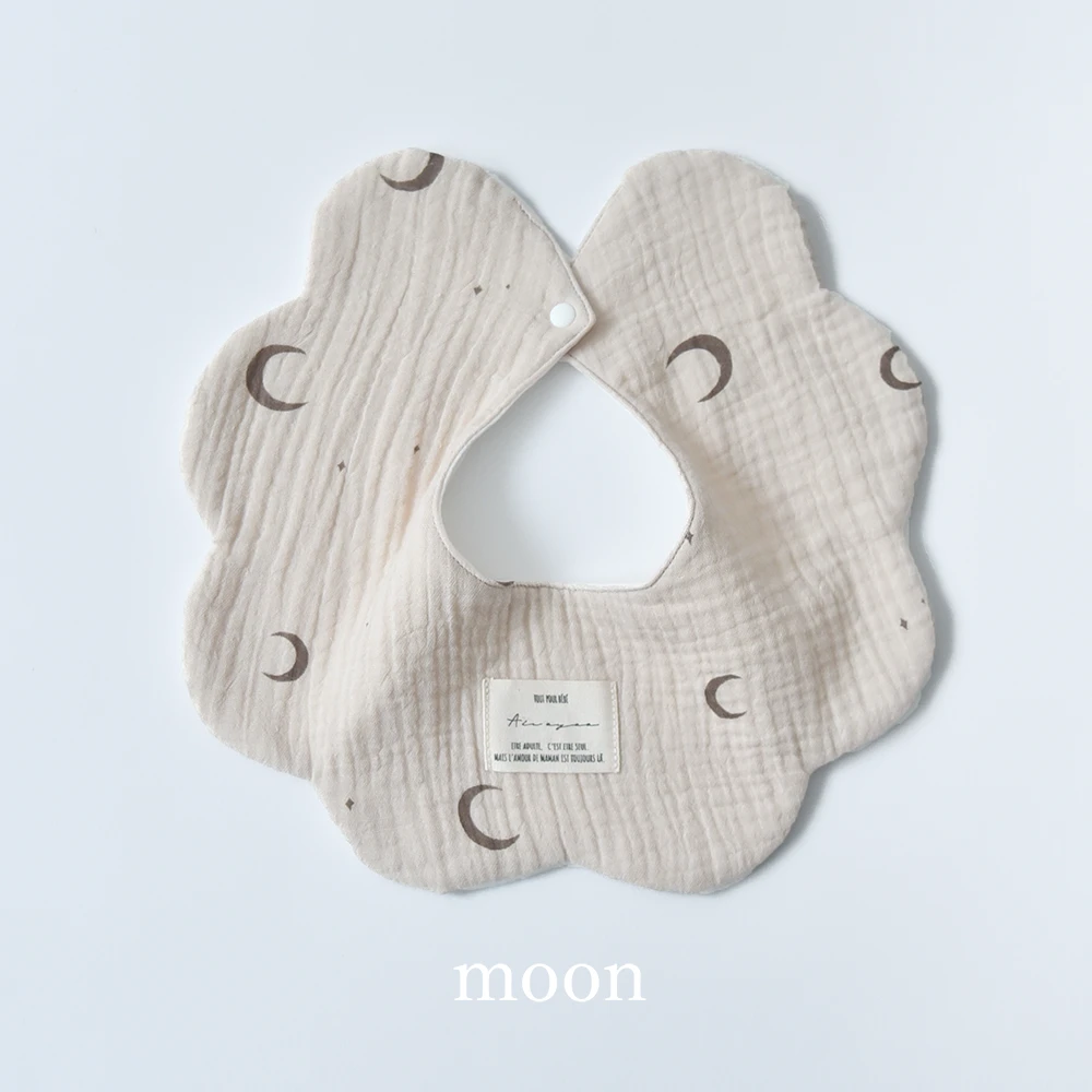 送料無料 ベビースタイ スタイ 防水 360 ガーゼ 4層ガーゼ 女の子 男の子 赤ちゃん 子供 よだれかけ よだれカバー お食事スタイ ビブ かわいい コットン 綿100％ 保育園 パールズ Pearls