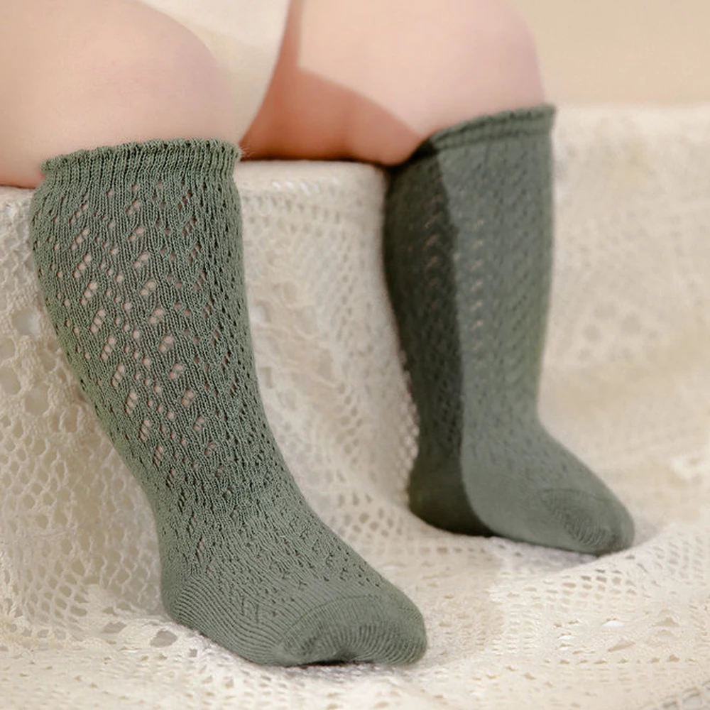 ベビー キッズ ソックス 靴下 ハイソックス レース編み シンプル 女の子 男の子 赤ちゃん 子ども ベビーソックス おしゃれ オシャレ 可愛い ギフト フォーマル 結婚式 誕生会 お宮参り 出産祝い 保育園 幼稚園 0ヶ月～1歳 Pearls パールズ