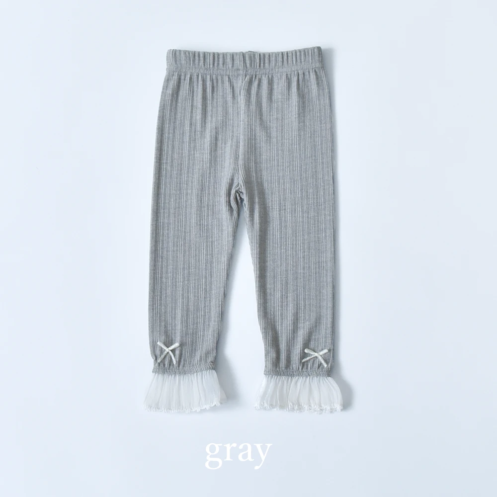 ベビー キッズ レギンス リブ ベビー服 キッズ服 子供服 女の子 赤ちゃん レース リボン ガーリー フォーマル 結婚式 誕生会 記念撮影 フォト 写真 初節句 保育園 幼稚園 春 夏 秋 冬 おしゃれ かわいい 可愛い Pearls パールズ