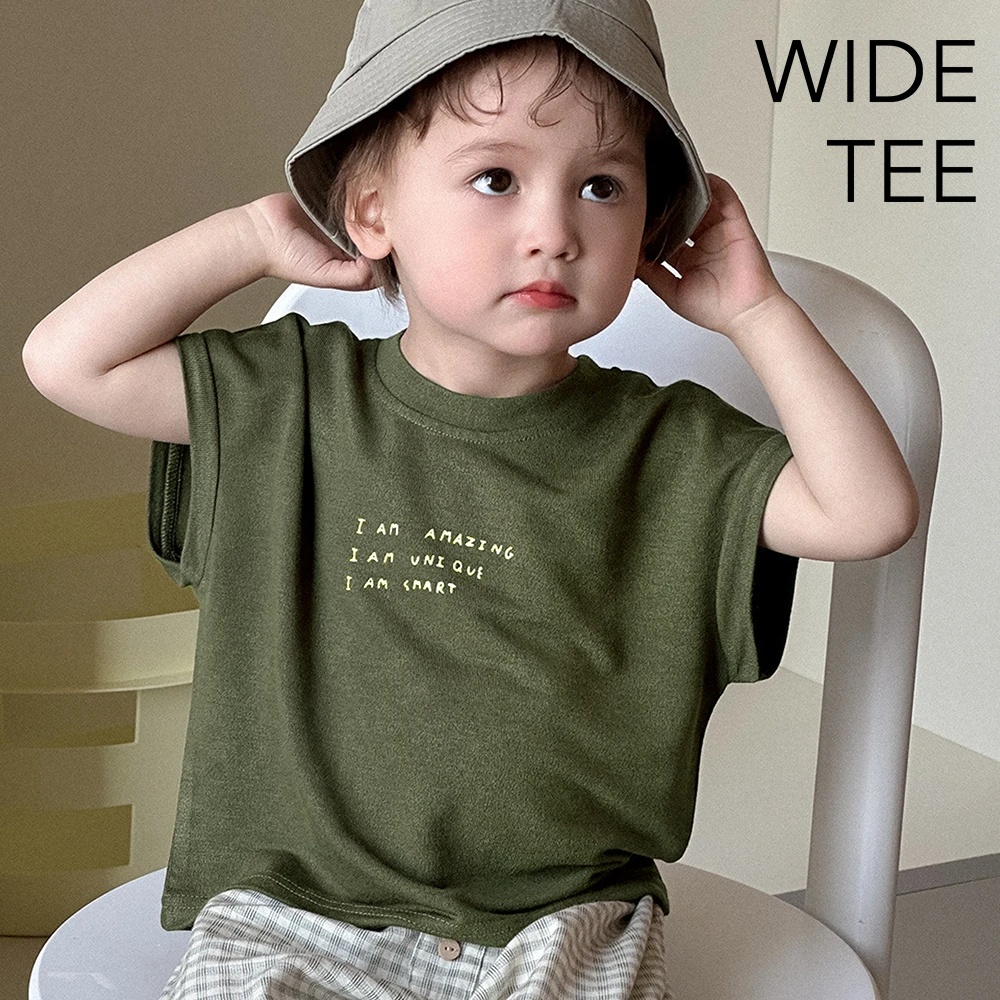 ベビー キッズ トップス カットソー Tシャツ ベビー服 キッズ服 ワイドシルエット 子供服 夏 服 男の子 赤ちゃん オシャレ おしゃれ かわいい 可愛い カーキ 73 80 90 Pearls パールズ