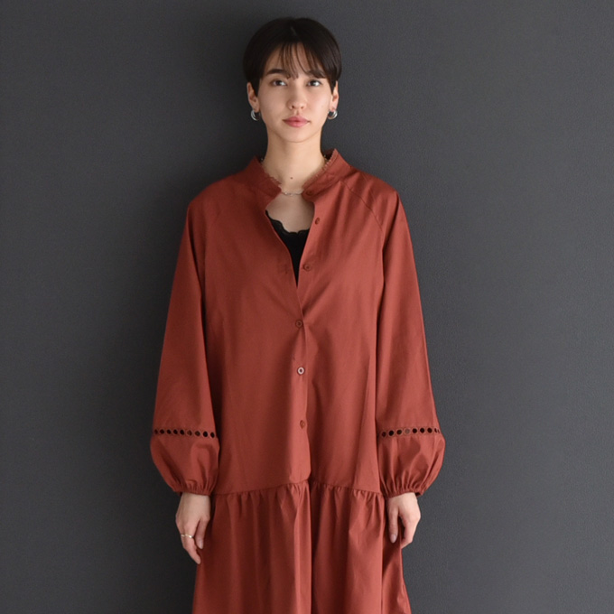 授乳服 マタニティ ティアード ワンピース シャツワンピース Pearls パールズ