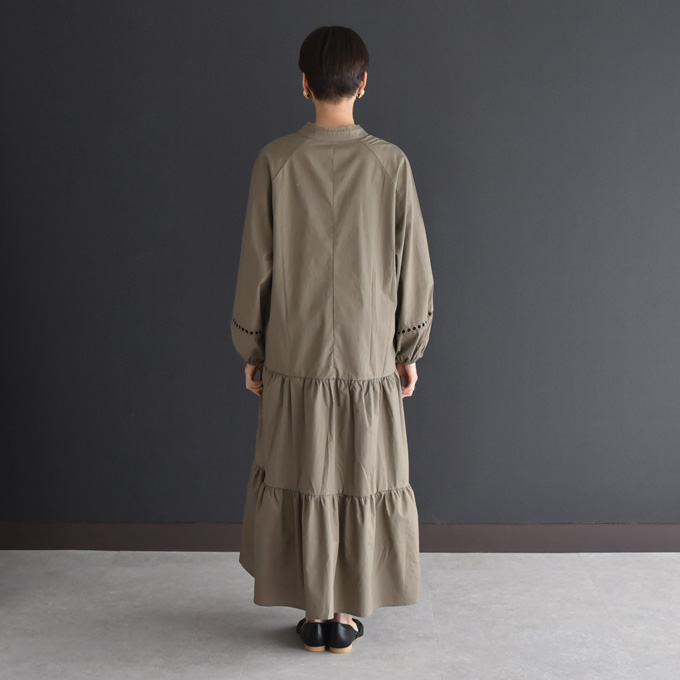 授乳服 マタニティ ティアード ワンピース シャツワンピース Pearls パールズ