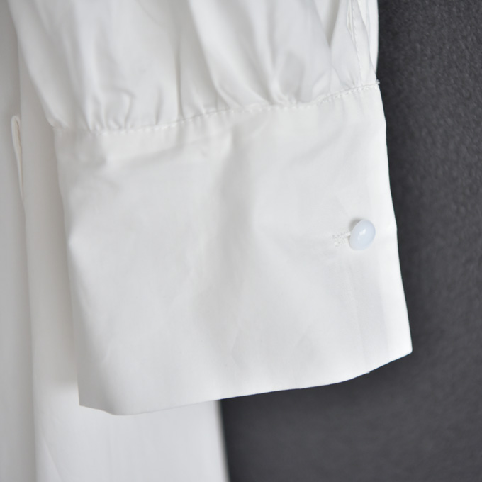 授乳服 マタニティ 白 シャツワンピース フレア マキシ Pearls パールズ