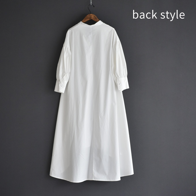 授乳服 マタニティ 白 シャツワンピース フレア マキシ Pearls パールズ