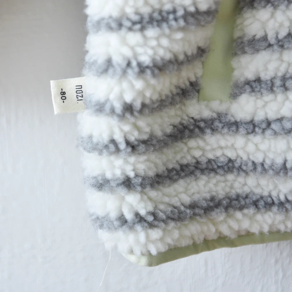 ベビー キッズ アウター ボア ボーダー 防寒 リバーシブル 中綿 ベビー服 キッズ服 上着 子供服 長袖 アウトウェア 秋冬 もこもこ あったか 暖か 服 赤ちゃん 秋 冬 オシャレ おしゃれ かわいい 可愛い Pearls パールズ