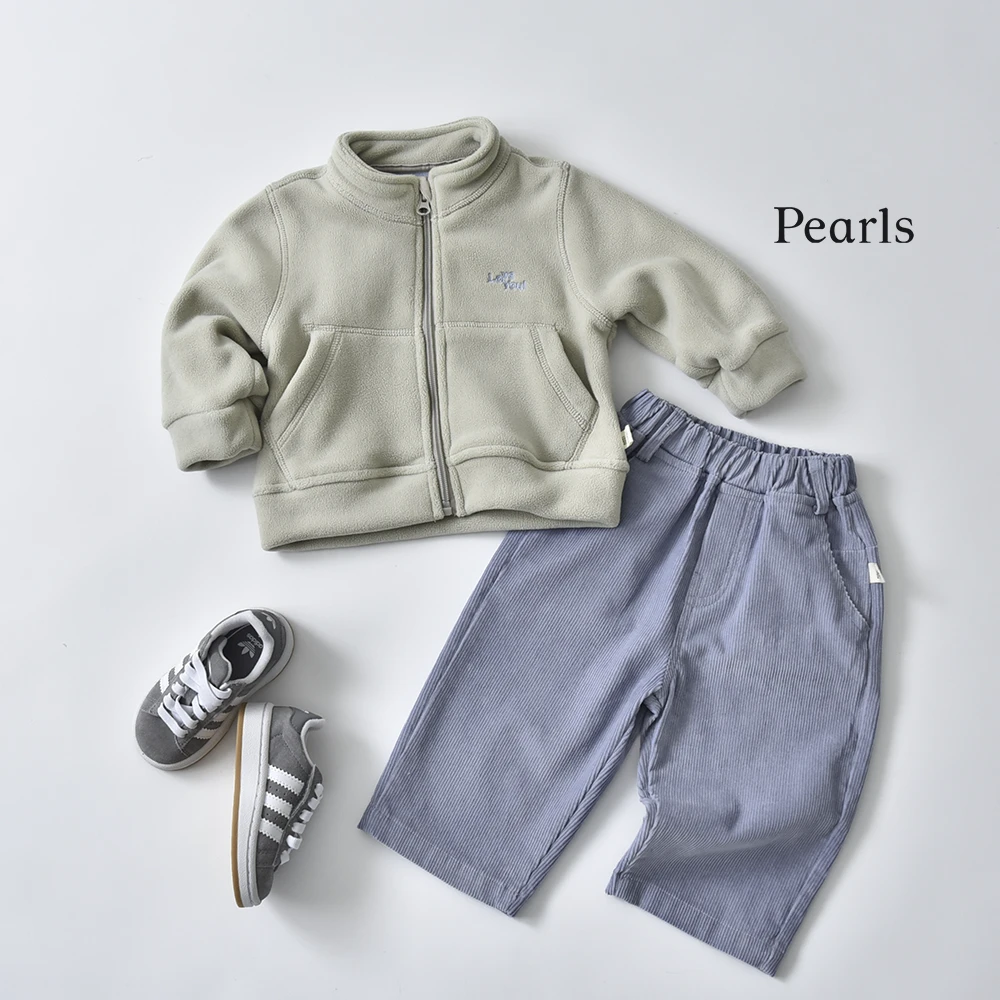 ベビー キッズ トップス ブルゾン 防寒 フリース マシュマロフリース ベビー服 キッズ服 上着 子供服 長袖 アウトウェア 秋冬 あったか 暖か ふんわり 服 赤ちゃん 秋 冬 オシャレ おしゃれ かわいい 可愛い 73 80 90 100 Pearls パールズ