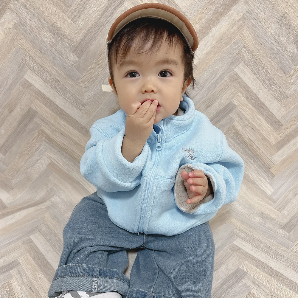 ベビー キッズ トップス ブルゾン 防寒 フリース マシュマロフリース ベビー服 キッズ服 上着 子供服 長袖 アウトウェア 秋冬 あったか 暖か ふんわり 服 赤ちゃん 秋 冬 オシャレ おしゃれ かわいい 可愛い 73 80 90 100 Pearls パールズ